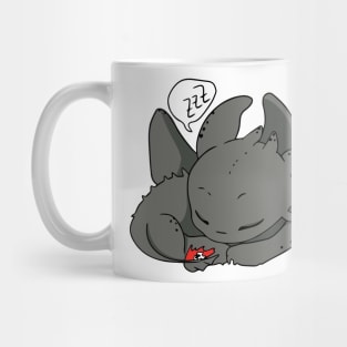 Sleepy Toothless dragon, How to train your dragon character, cartoon dragon, night fury Mug